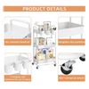 Image 3 : Easy Build Rolling Storage/Utility Cart 31" - New