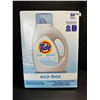 Image 1 : 1 Tide Ultra Concentrated Free & Gentle Eco-Box Liquid Laundry Detergent - 3.1L/96 Loads - New