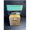 Image 1 : Stackable Round Ice Cube Tray Set with Lids and Ice Storage Bin - New
