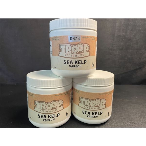 3 Troop Pet Products Sea Kelp Natural Pet Supplements - 350g Each - New (BB: 13/02/2028)