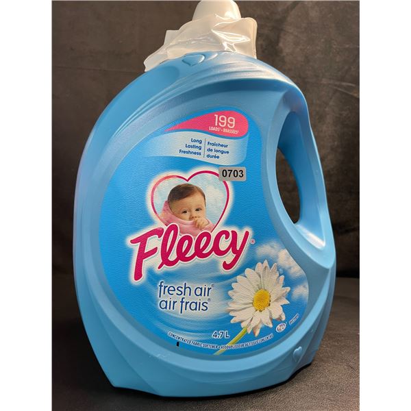 1 Large Jug of Fleecy Fresh Air Concentrated Fabric Softener - 199 Loads (4.7L) - New