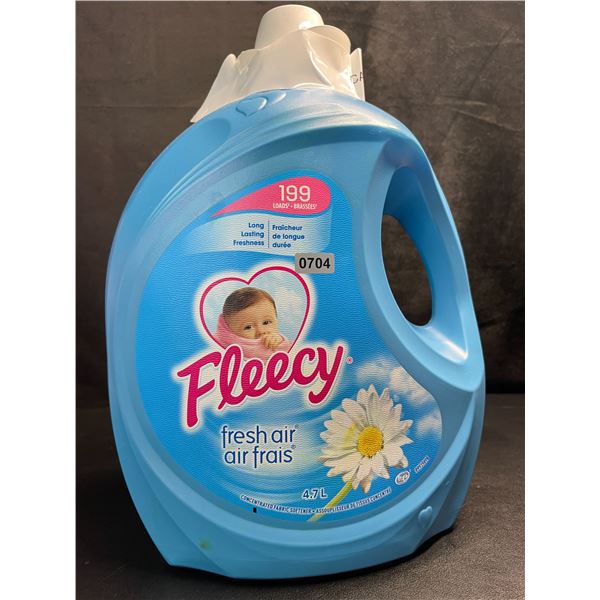 1 Large Jug of Fleecy Fresh Air Concentrated Fabric Softener - 199 Loads (4.7L) - New