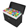Image 1 : 80PC Dual-Tip Alcohol Markers/Permanent Art Markers for Drawing/Coloring/Sketching - New