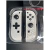 Image 2 : 1 Pair of JoyCon Controllers for Switch; Cracked Marble White (Aftermarket Design) - New