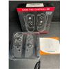 Image 1 : 1 Pair of JoyCon Controllers for Switch; Cracked Marble Black (Aftermarket Design) - New