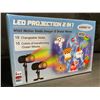 Image 1 : 1 LED Outdoor Motion Projector Light - Includes 18 Changeable Holiday Slides/Designs - New!