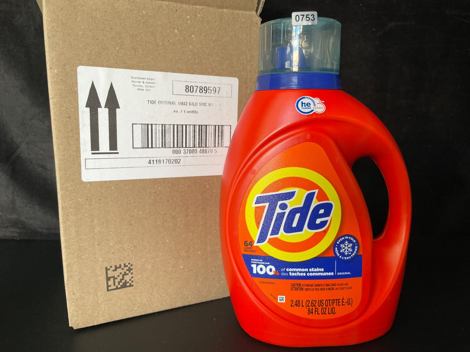 1 Tide Original Liquid Laundry Detergent - 2.48L/64 Loads - New in Box!