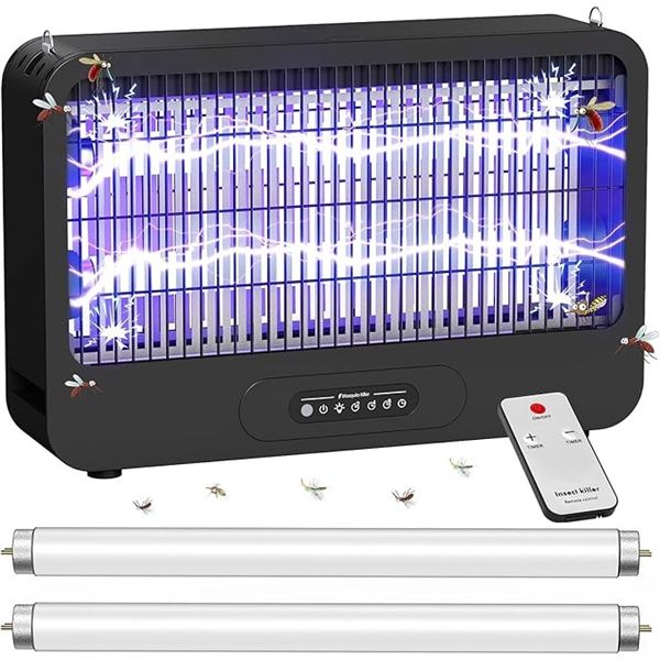 1 Electric 3500V UV Double-Sided Grid Bug Zapper/Mosquito Zapper Lamp with Remote - New Sealed!