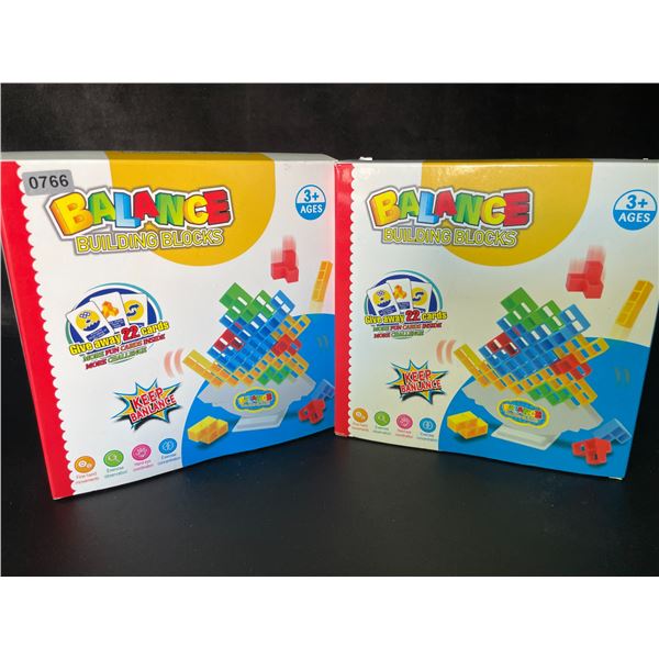 2 Balance Building Blocks/Tetra Tower Toy Sets for Kids - New