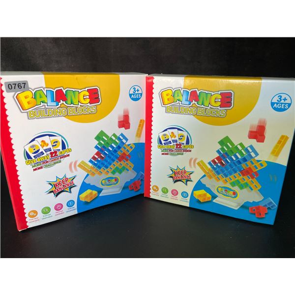 2 Balance Building Blocks/Tetra Tower Toy Sets for Kids - New