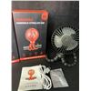 Image 2 : 2 Versatile Handheld Mini Fans - Easily Attach to Strollers/Surfaces - Rechargeable - New