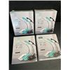Image 1 : 4 LED Clamp-On Book Lights - 3 Mode of Brightness; Rechargeable Clamp-On Design - New