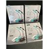 Image 1 : 4 LED Clamp-On Book Lights - 3 Mode of Brightness; Rechargeable Clamp-On Design - New