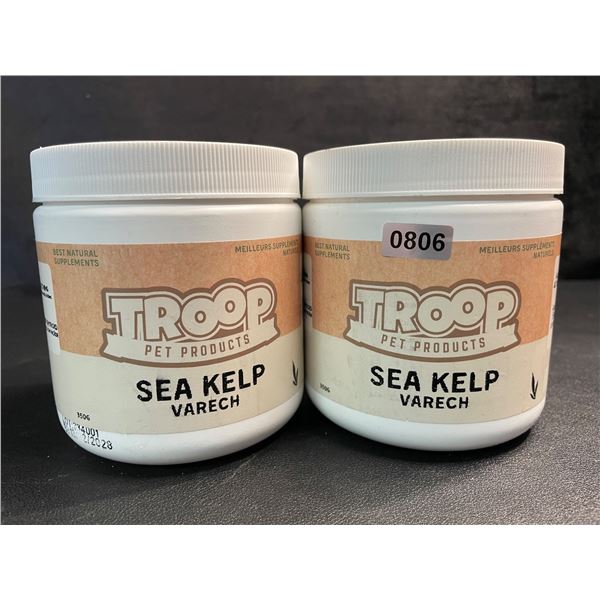 2 Troop Pet Products Sea Kelp Natural Pet Supplements (350g) - New (BB: 13/02/2028)