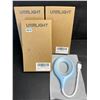 Image 1 : 3 USB Smart Voice Activated Night Lights - Blue - Brand New