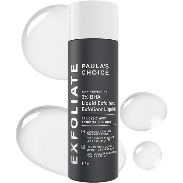 Paula's Choice Skin Perfecting Daily facial Exfoliator (118ml) 2% BHA Liquid Exfoliant - New!