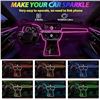 Image 8 : 3 Boxes of LED Car Interior Atmosphere Strip Lights (Color Changing) w/ Remote Control - Brand New