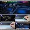 Image 6 : 3 Boxes of LED Car Interior Atmosphere Strip Lights (Color Changing) w/ Remote Control - Brand New