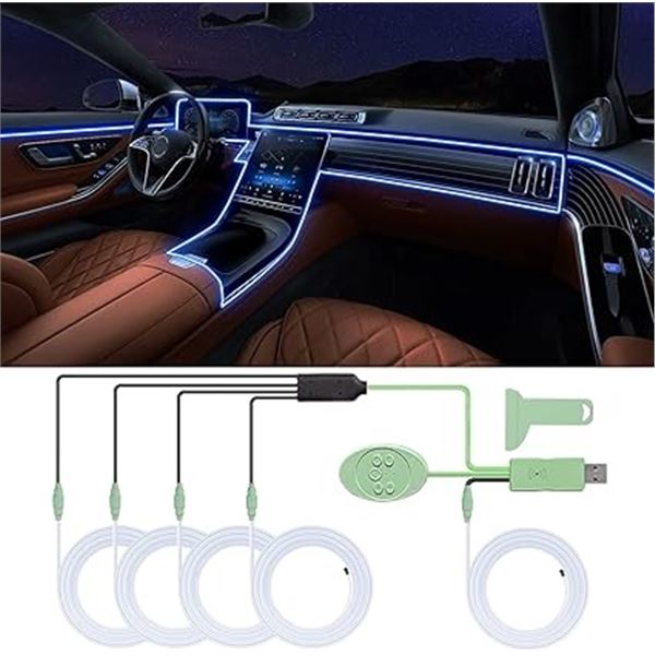 3 Boxes of LED Car Interior Atmosphere Strip Lights (Color Changing) w/ Remote Control - Brand New