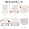 Image 4 : 3 4PC Sets of Clear Boxes for Baby Shower Decor/Other Party Decor (Baby Letters Optional*) - New