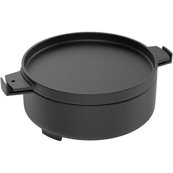 1 Heavy-Duty 7.25QT Cast Iron Pot with Flat Top Lid; Multi-Purpose Cooker - Brand New!