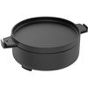 Image 1 : 1 Heavy-Duty 7.25QT Cast Iron Pot with Flat Top Lid; Multi-Purpose Cooker - Brand New!