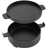 Image 2 : 1 Heavy-Duty 7.25QT Cast Iron Pot with Flat Top Lid; Multi-Purpose Cooker - Brand New!