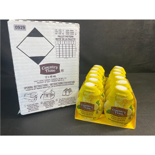 Country Time Lemonade Liquid Drink Mix/Water Enhancers (12 x 48mL Bottles) - New