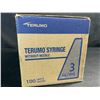 Image 3 : 1 Box of Terumo Syringes - 3cc/mL - 100 Units Included - New