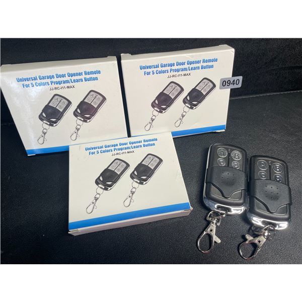 3 Boxes of Universal Garage Door Opener Remotes (2 Per Pack) - New