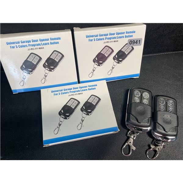 3 Boxes of Universal Garage Door Opener Remotes (2 Per Pack) - New