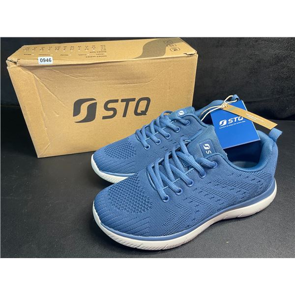 1 Pair of STQ Women's Running Shoes/Sneakers (Size 7) Denim Blue - New in Box