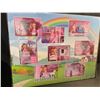 Image 7 : CuteStone 11-Rooms Huge DIY Dollhouse w/ 2 Dolls (31" x 28" x 27") Pink Princess Dollhouse - NEW