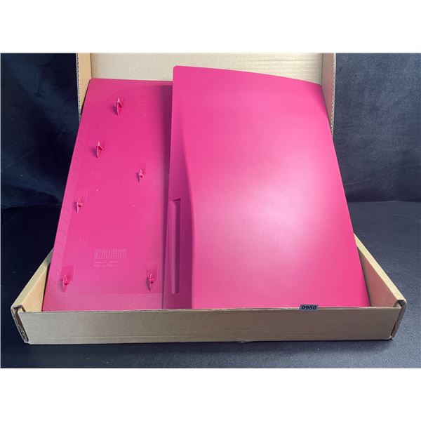 1 Set of Cosmic Red PS5 Console Faceplates - For Playstation 5 Original - New