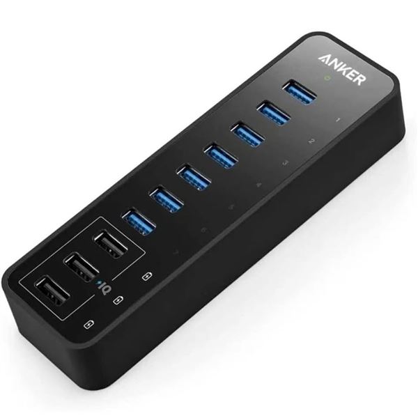 1 ANKER 10-Port 60W Data & Charging Hub - New Sealed!