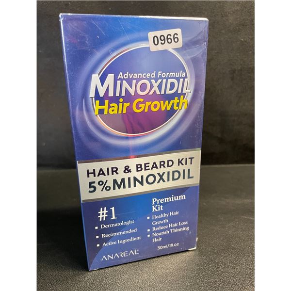 1 Anareal 5% Minoxidil Hair & Beard Growth Kit - 30mL - New Sealed