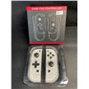 Image 1 : 1 Pair of JoyCon Controllers for Switch; Cracked Marble White (Aftermarket Design) - New