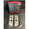 Image 1 : 1 Pair of JoyCon Controllers for Switch; Cracked Marble White (Aftermarket Design) - New