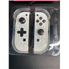 Image 2 : 1 Pair of JoyCon Controllers for Switch; Cracked Marble White (Aftermarket Design) - New
