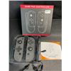 Image 1 : 1 Pair of JoyCon Controllers for Switch; Cracked Marble Black (Aftermarket Design) - New
