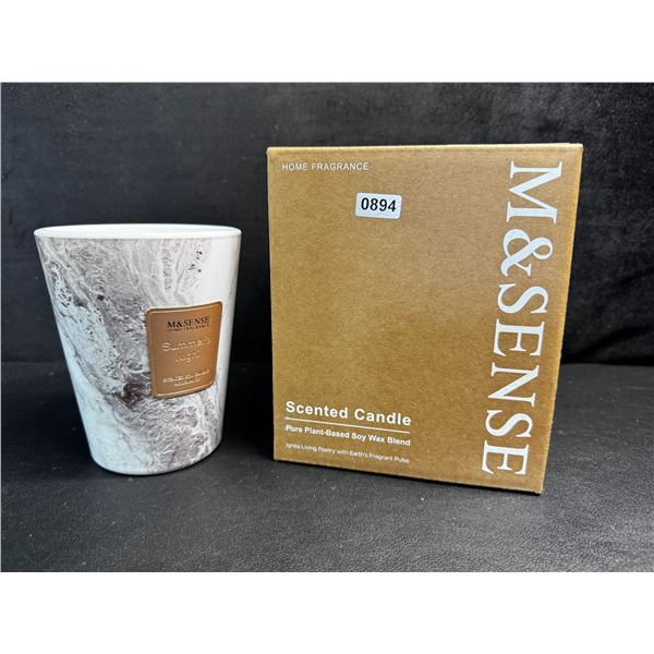 1 M&Sense Summer's Night Scented Premium Candle (400g); Long-Lasting 80hr Burn Time - New
