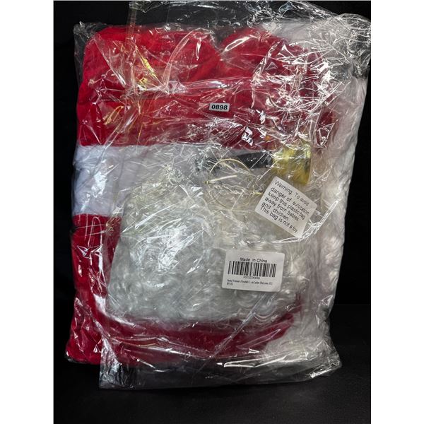 10PC Santa Suit in a Bag - Size Extra Large - New