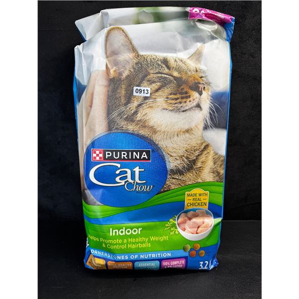 1 3.2KG Bag of Purina Indoor Cat Chow Made with Real Chicken - New