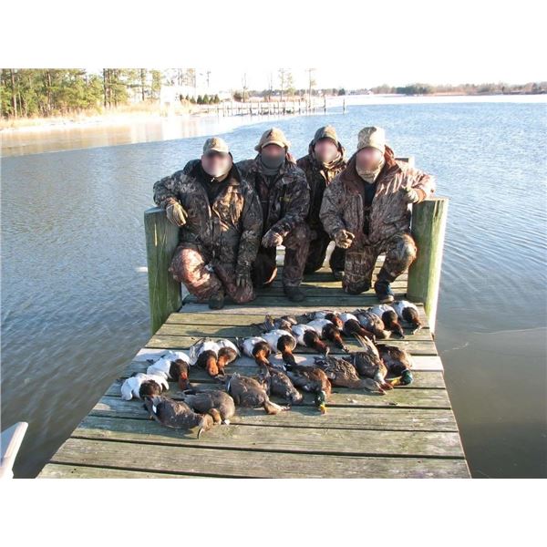 MARYLAND – TWO DAY WATERFOWL HUNT FOR FOUR HUNTERS
