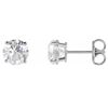 Image 1 : JEWELRY – 3.0cttw CUSTOM CREATED DIAMOND STUD EARRINGS in 14kt WHITE GOLD