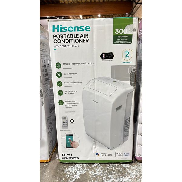 HISENSE PORTABLE AIR CONDITIONER FOR ROOMS UP TO 300 SQ. FT