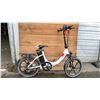 Image 1 : FOO F1+ WHITE 8 SPEED FOLDING ELECTRIC BIKE *NO CHARGER/WORKING CONDITION UNKNOWN*