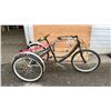 Image 1 : NO NAME BLACK 3 WHEEL 5 SPEED BIKE *HANDLE + BRAKES NEED REPAIR*