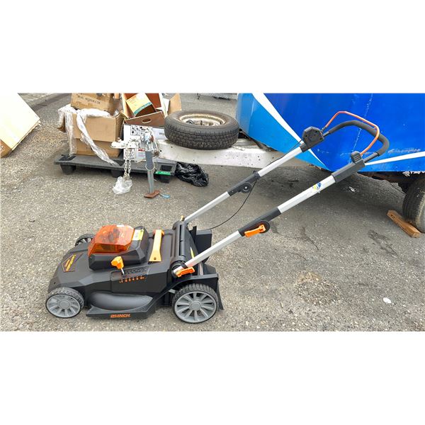 LAWNMASTER 21" ELECTRIC LAWN MOWER WITH BATTERY *WORKING CONDITION UNKNOWN/NO CHARGER/NO BAG*