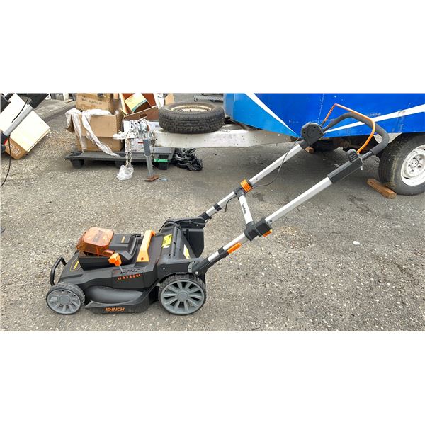 LAWNMASTER 19" ELECTRIC LAWN MOWER WITH BATTERY *WORKING CONDITION UNKNOWN/NO CHARGER/NO BAG*